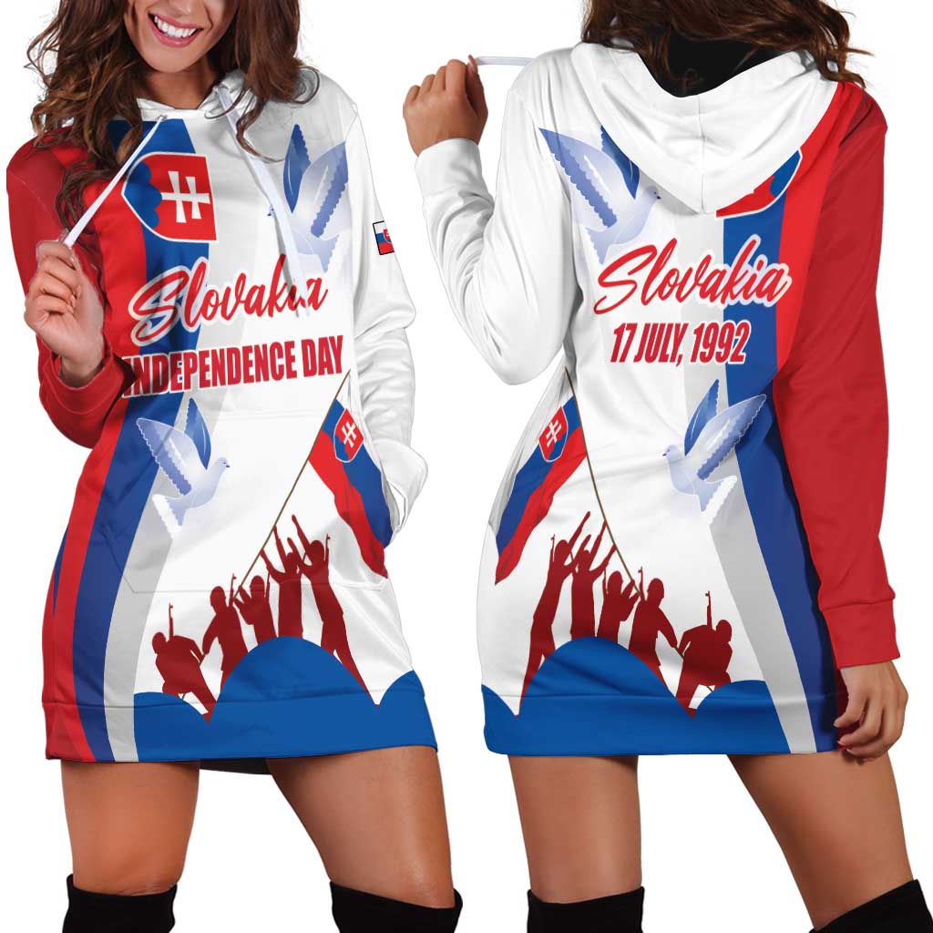 Slovakia Independence Day Hoodie Dress 17th July 1992