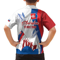 Slovakia Independence Day Kid Hawaiian Shirt 17th July 1992