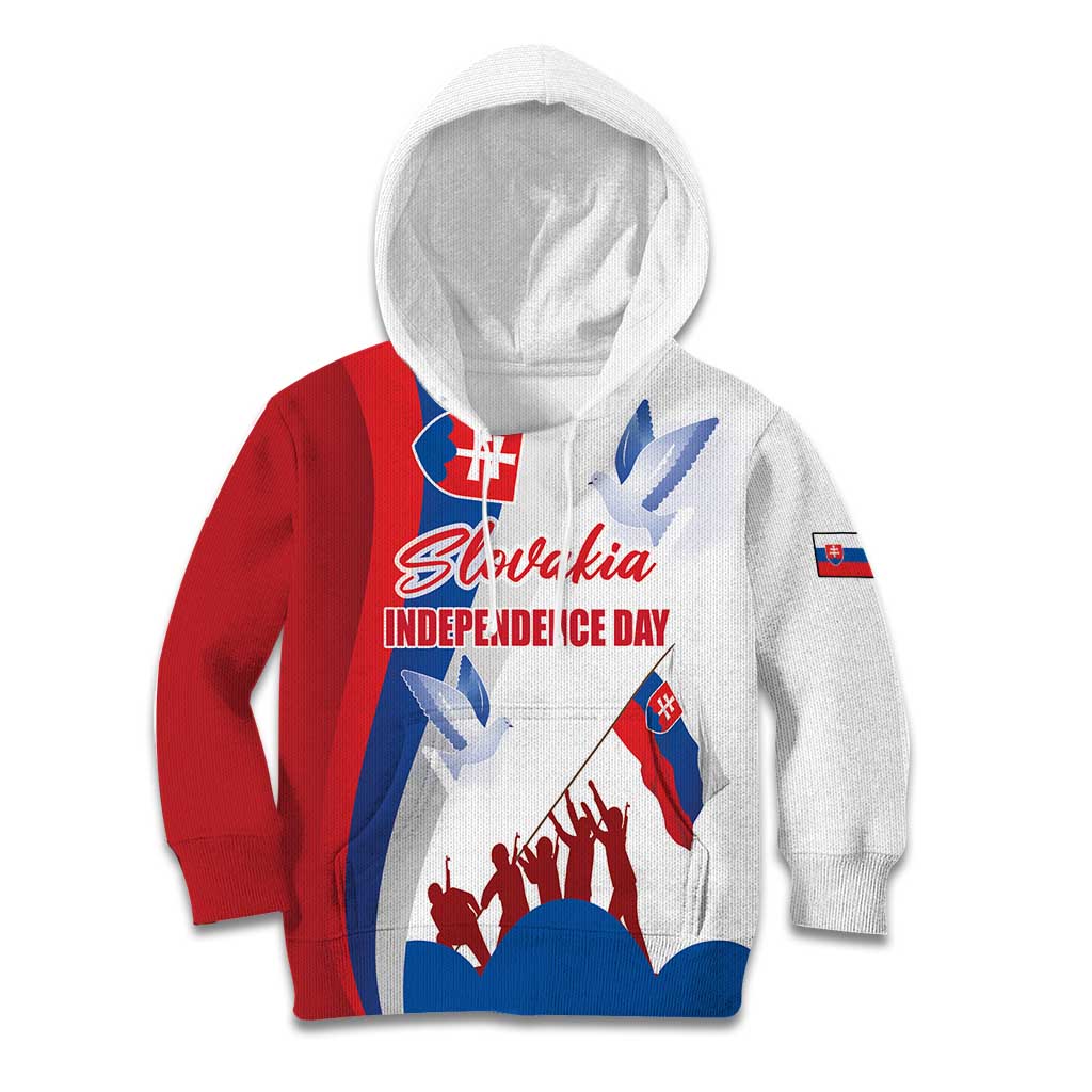 Slovakia Independence Day Kid Hoodie 17th July 1992