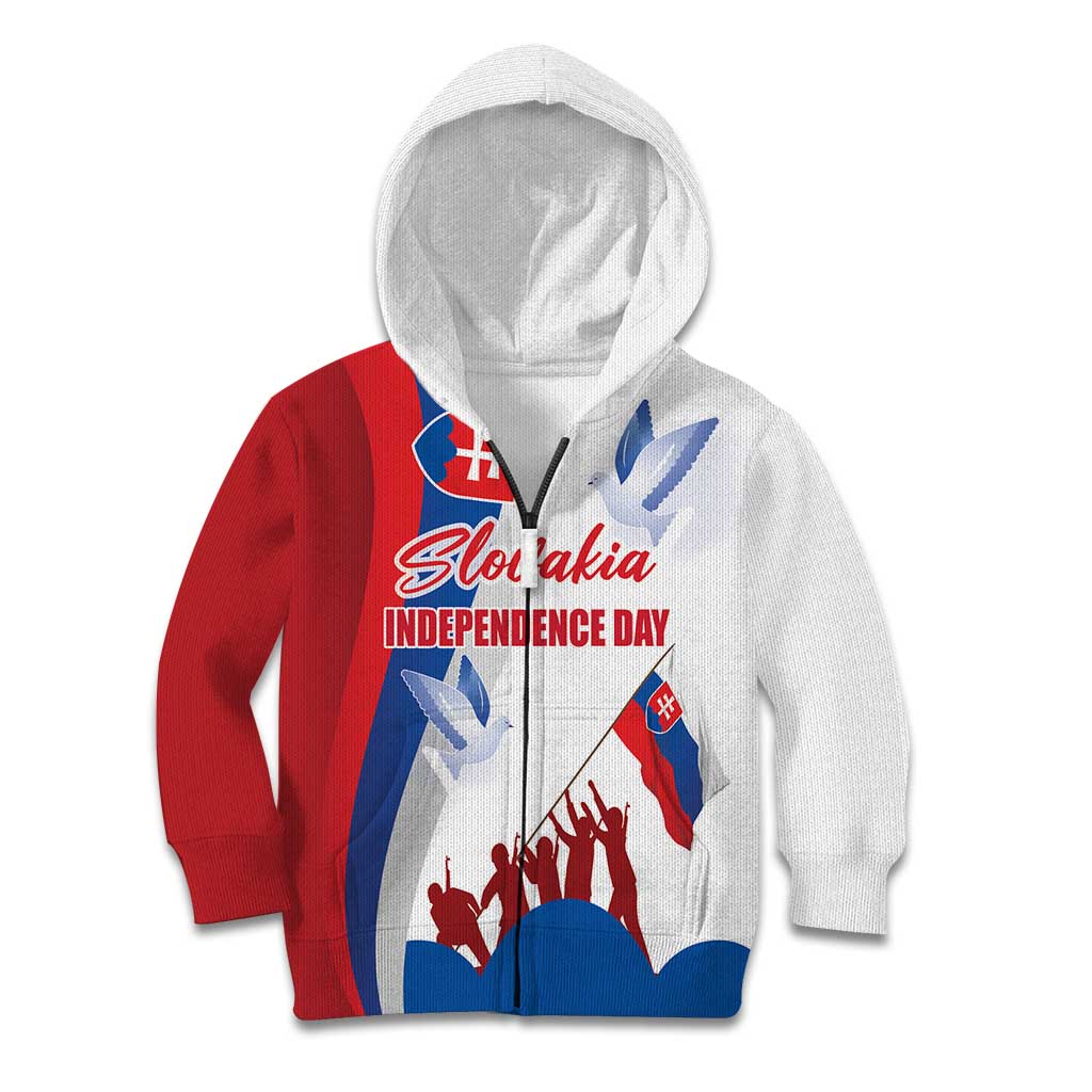 Slovakia Independence Day Kid Hoodie 17th July 1992