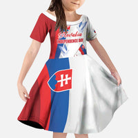 Slovakia Independence Day Kid Short Sleeve Dress 17th July 1992
