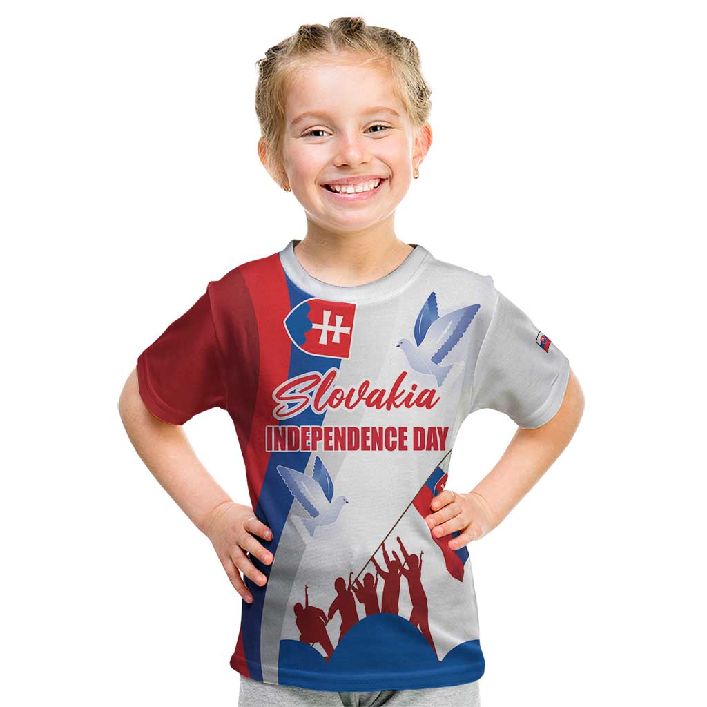 Slovakia Independence Day Kid T Shirt 17th July 1992
