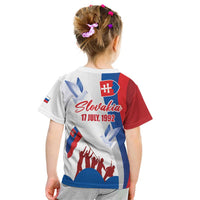 Slovakia Independence Day Kid T Shirt 17th July 1992