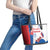Slovakia Independence Day Leather Tote Bag 17th July 1992