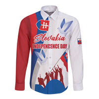 Slovakia Independence Day Long Sleeve Button Shirt 17th July 1992