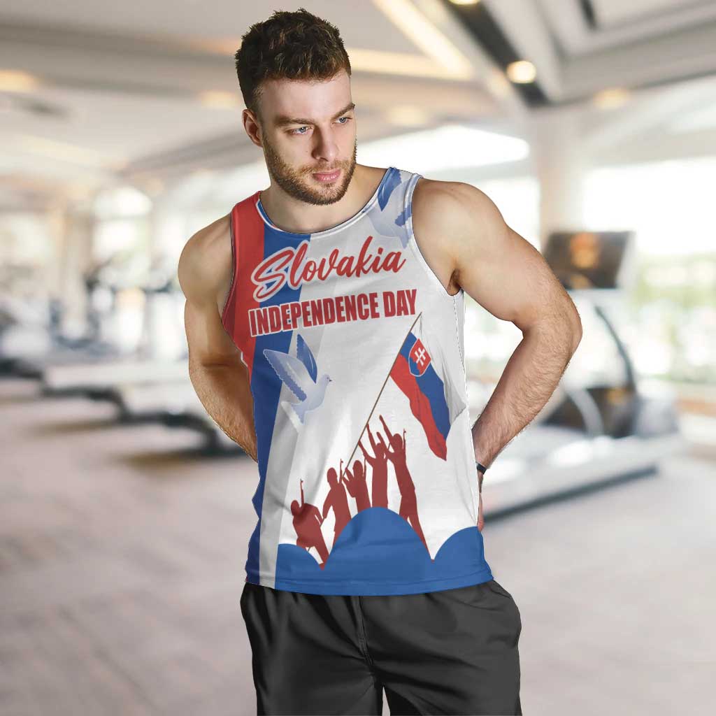 Slovakia Independence Day Men Tank Top 17th July 1992