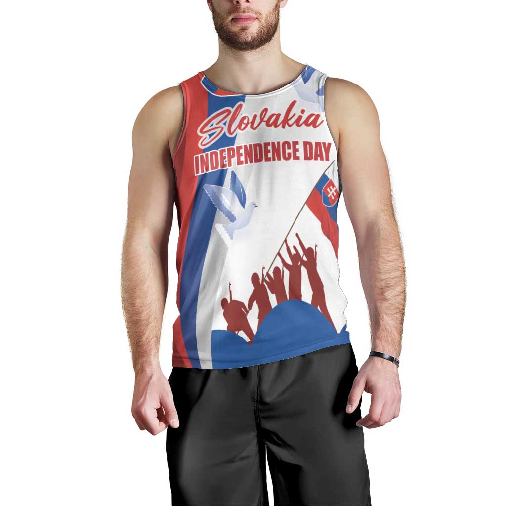 Slovakia Independence Day Men Tank Top 17th July 1992