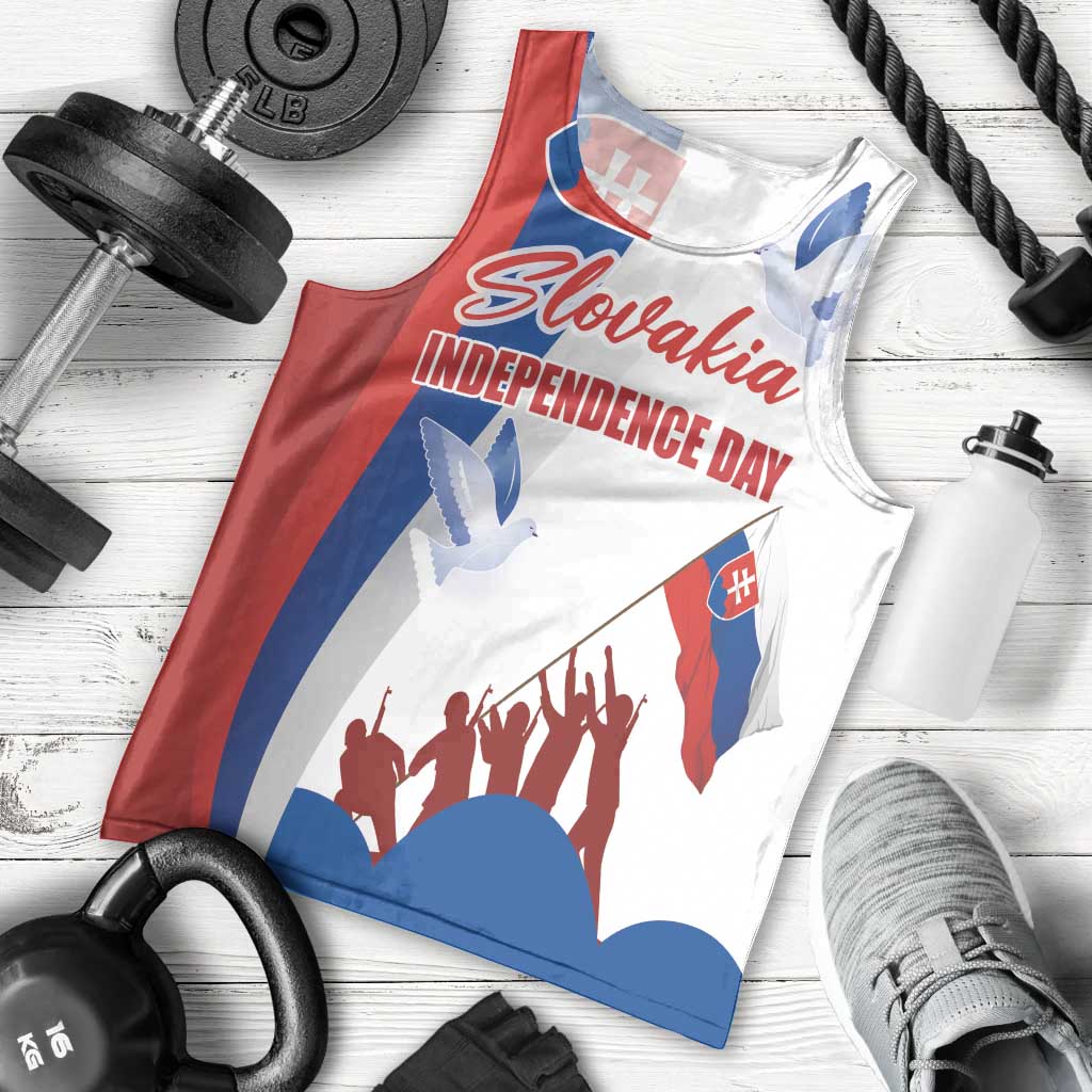 Slovakia Independence Day Men Tank Top 17th July 1992