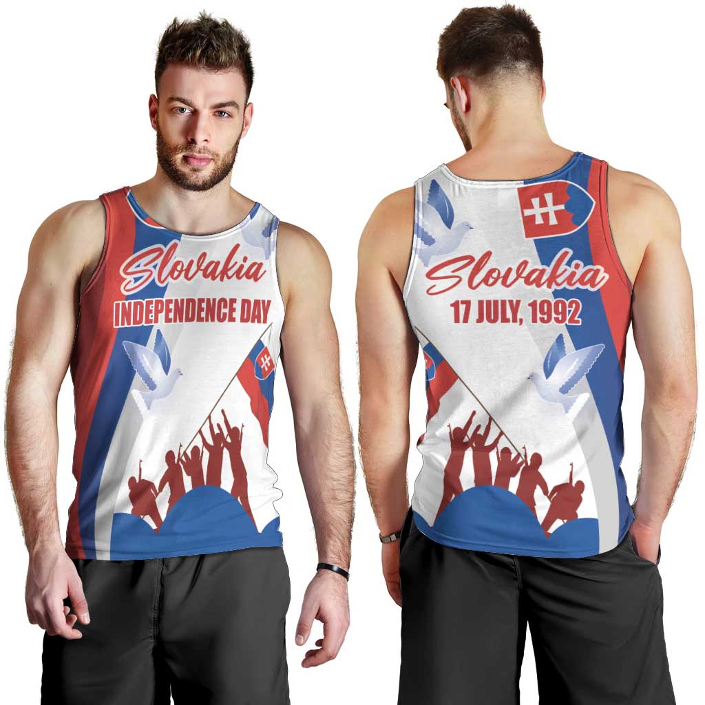 Slovakia Independence Day Men Tank Top 17th July 1992