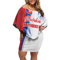 Slovakia Independence Day Off Shoulder Short Dress 17th July 1992