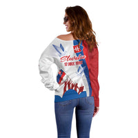 Slovakia Independence Day Off Shoulder Sweater 17th July 1992
