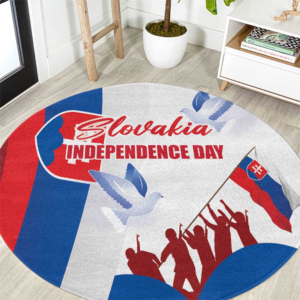 Slovakia Independence Day Round Carpet 17th July 1992