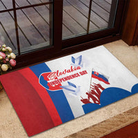 Slovakia Independence Day Rubber Doormat 17th July 1992