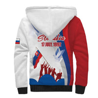 Slovakia Independence Day Sherpa Hoodie 17th July 1992
