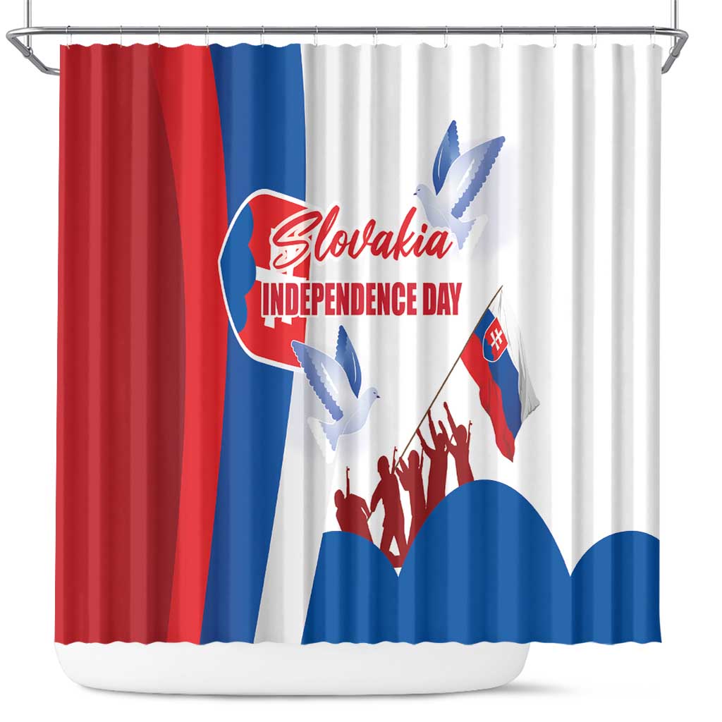 Slovakia Independence Day Shower Curtain 17th July 1992