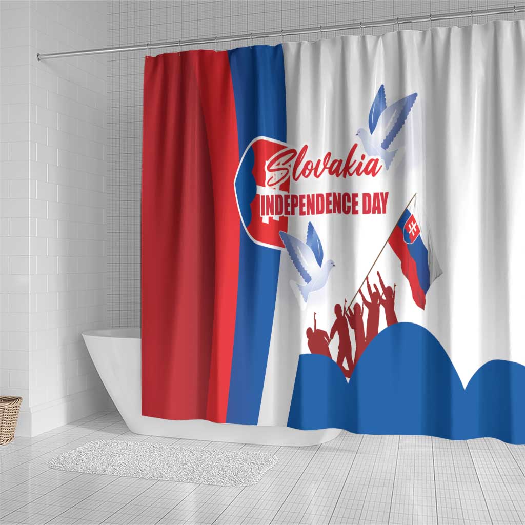 Slovakia Independence Day Shower Curtain 17th July 1992