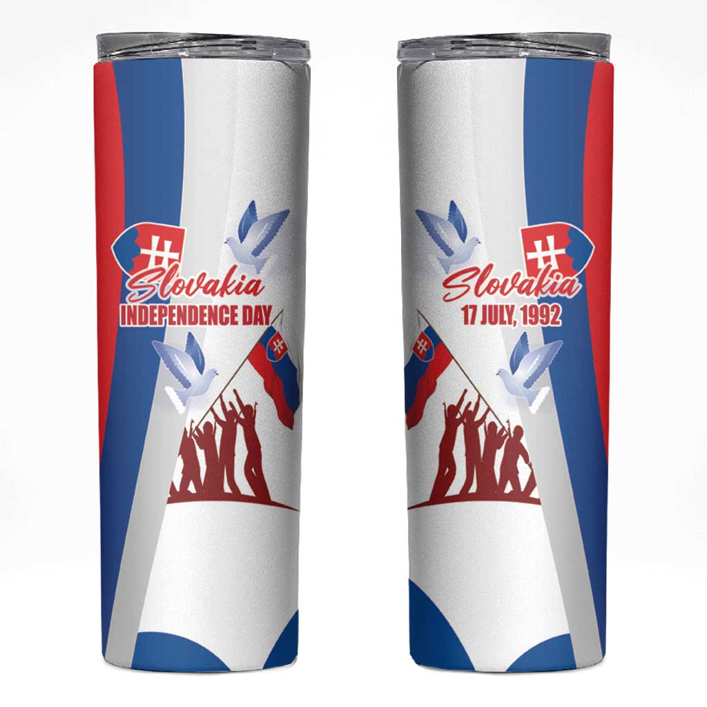 Slovakia Independence Day Skinny Tumbler 17th July 1992
