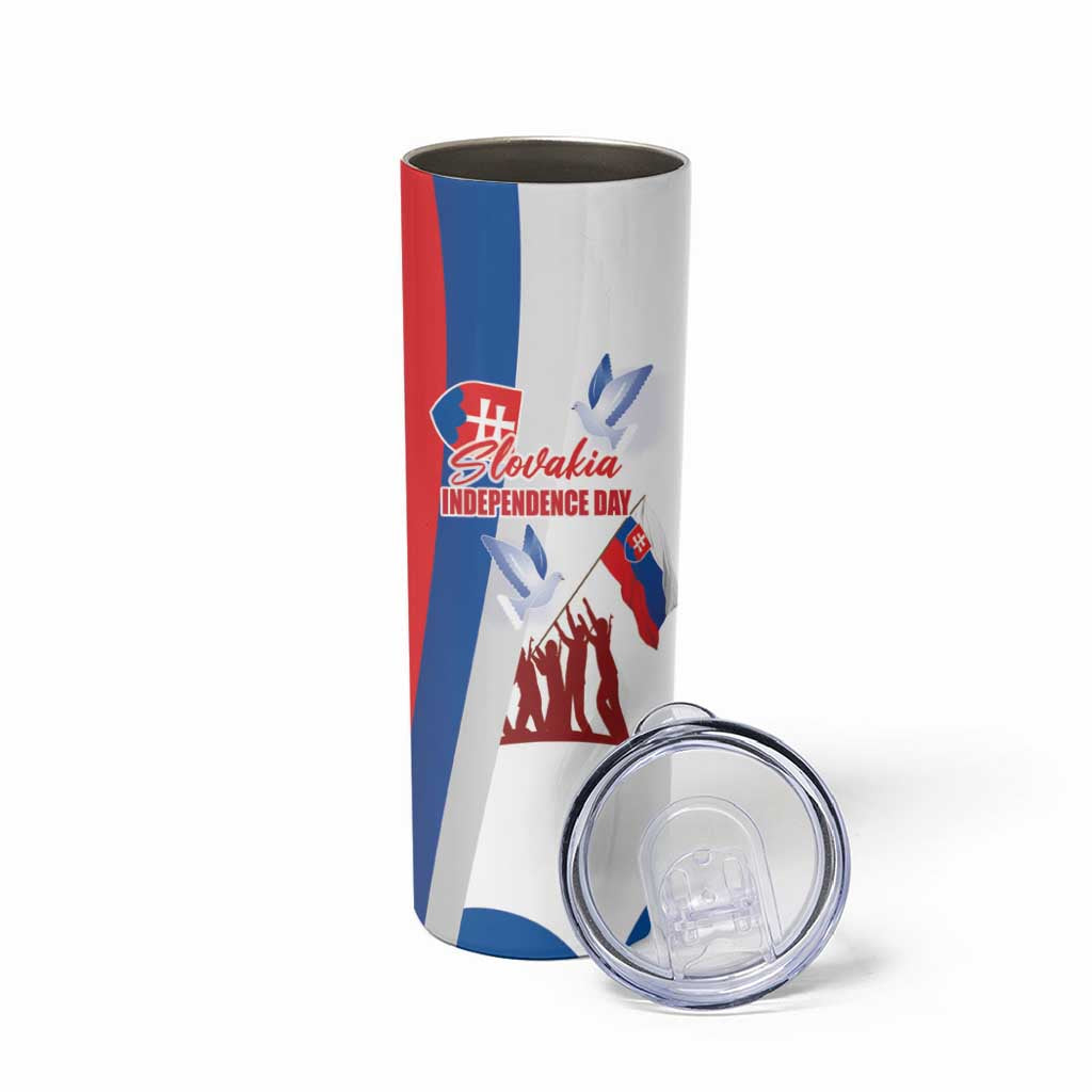 Slovakia Independence Day Skinny Tumbler 17th July 1992