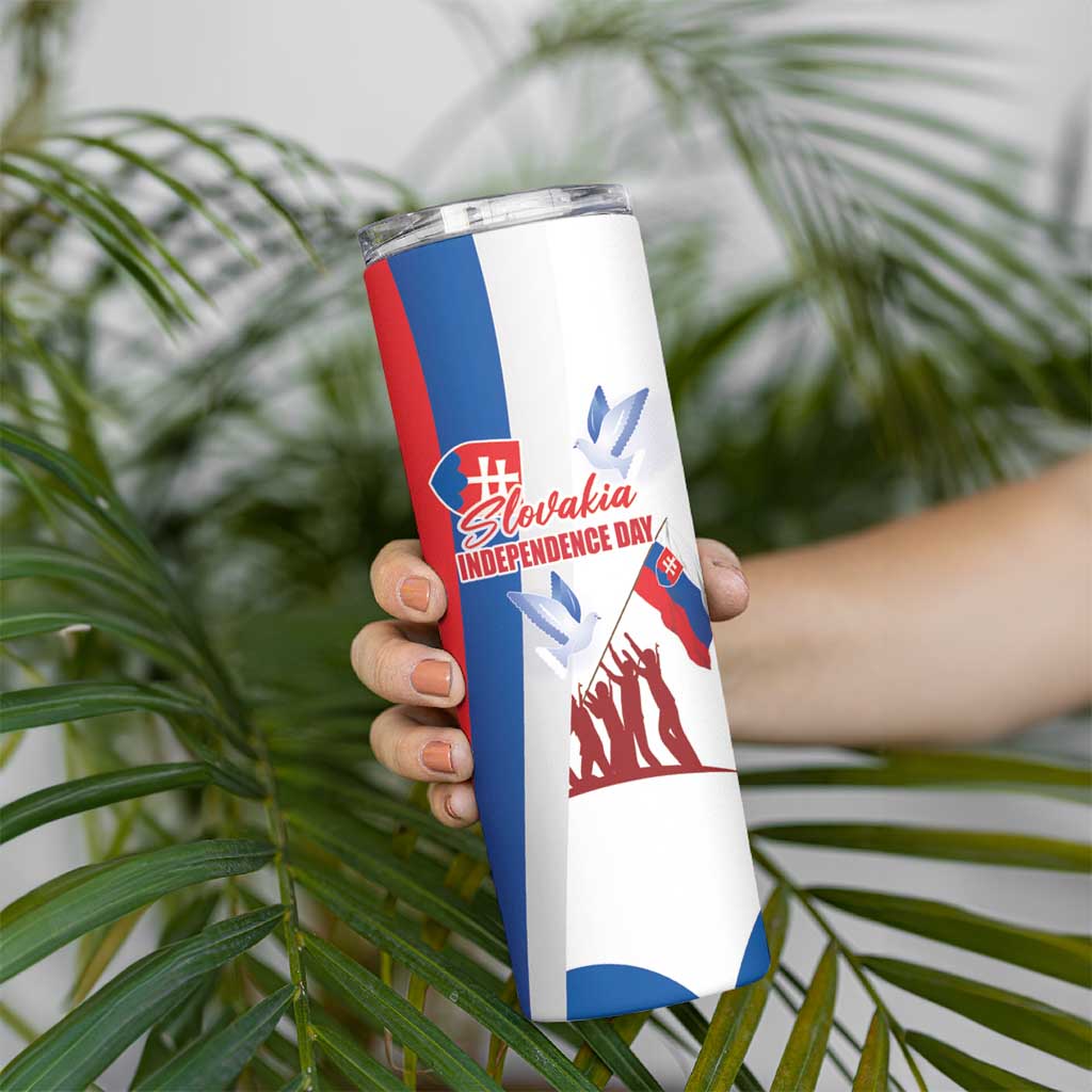 Slovakia Independence Day Skinny Tumbler 17th July 1992