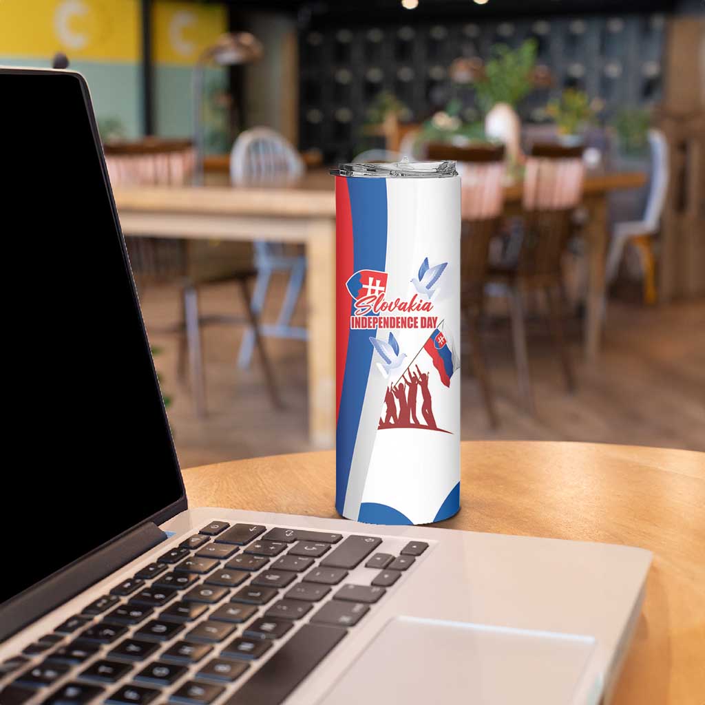 Slovakia Independence Day Skinny Tumbler 17th July 1992