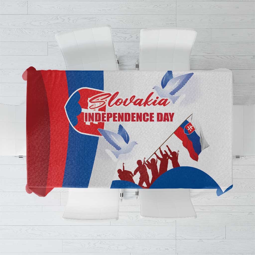 Slovakia Independence Day Tablecloth 17th July 1992