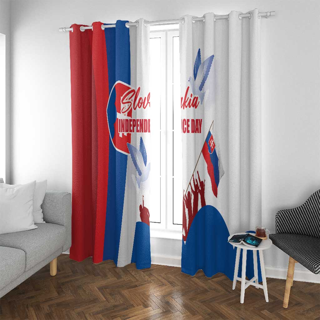 Slovakia Independence Day Window Curtain 17th July 1992