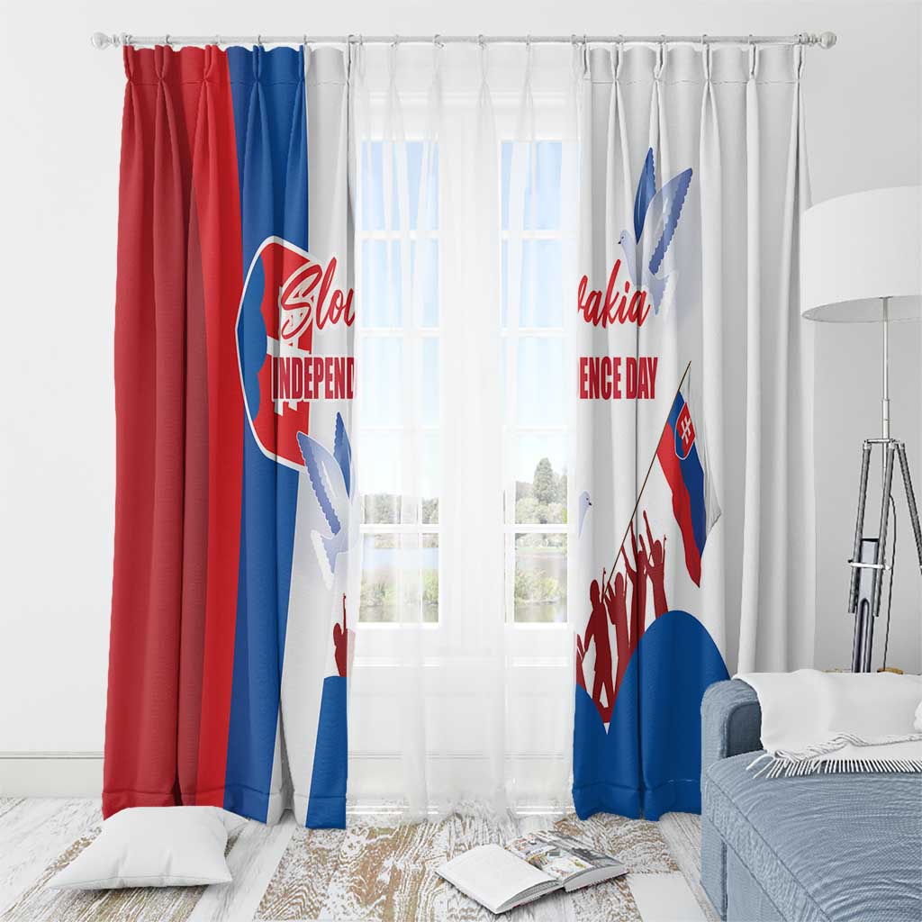Slovakia Independence Day Window Curtain 17th July 1992