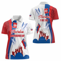 Slovakia Independence Day Women Polo Shirt 17th July 1992