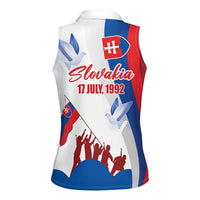 Slovakia Independence Day Women Sleeveless Polo Shirt 17th July 1992