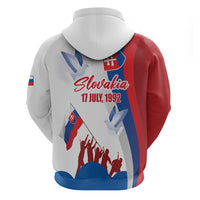 Slovakia Independence Day Zip Hoodie 17th July 1992
