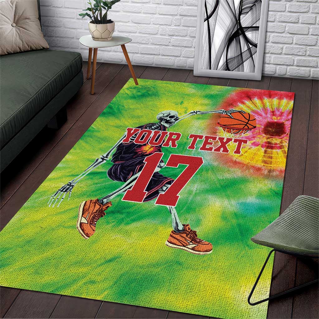 Custom Lithuania Basketball Area Rug Retro Style Version 1992