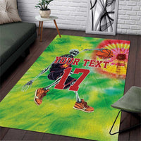 Custom Lithuania Basketball Area Rug Retro Style Version 1992