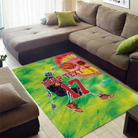 Custom Lithuania Basketball Area Rug Retro Style Version 1992