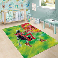 Custom Lithuania Basketball Area Rug Retro Style Version 1992