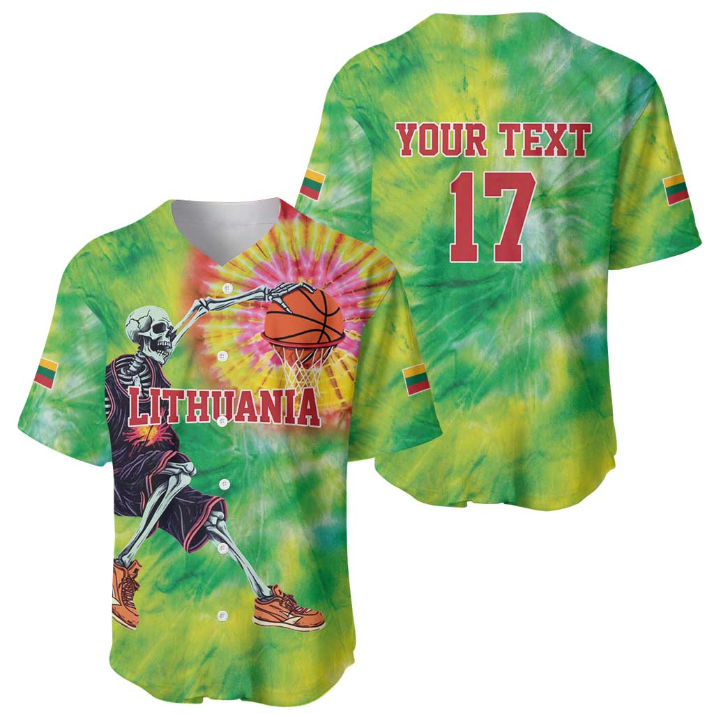 Custom Lithuania Basketball Baseball Jersey Retro Style Version 1992