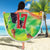 Custom Lithuania Basketball Beach Blanket Retro Style Version 1992
