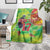 Custom Lithuania Basketball Blanket Retro Style Version 1992