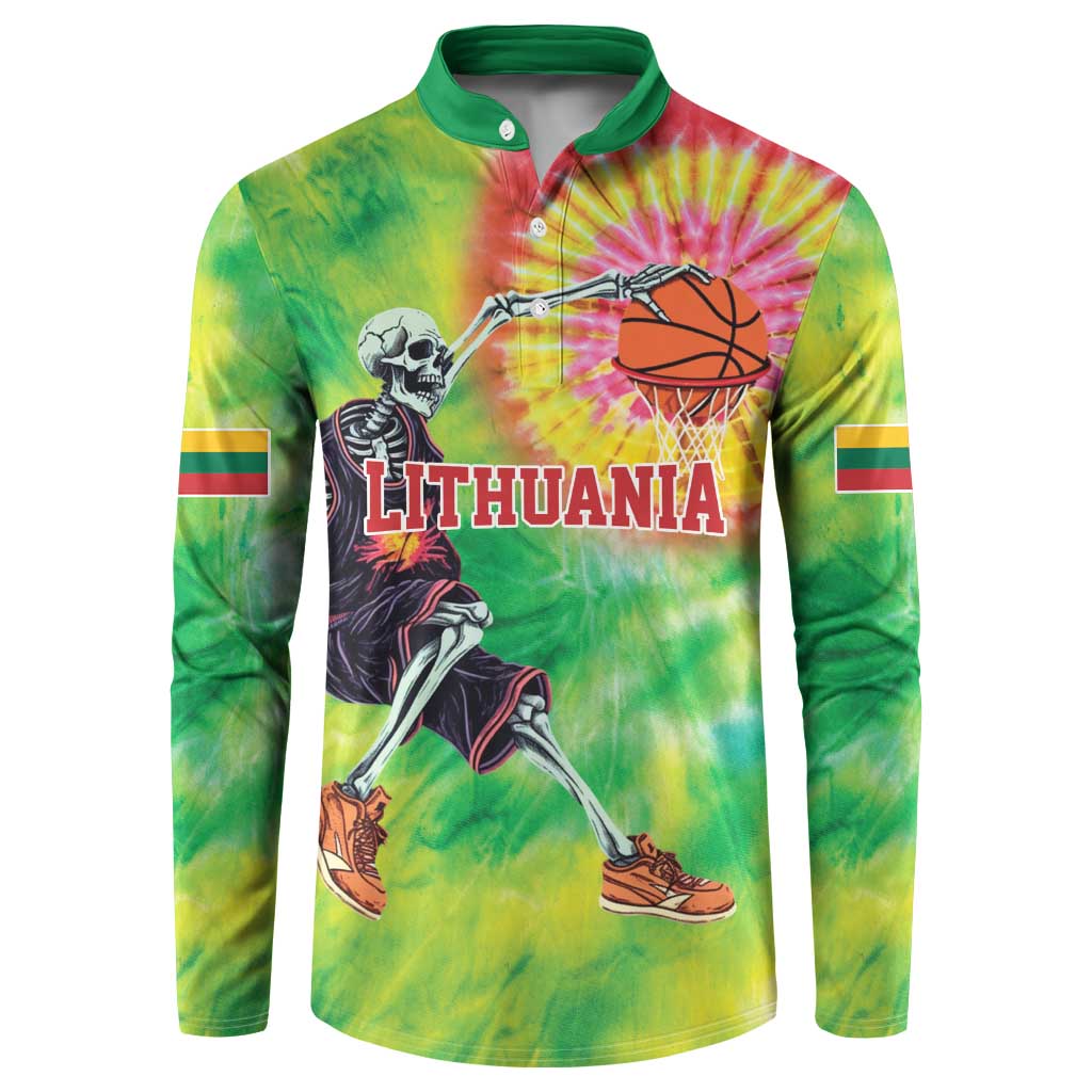 Custom Lithuania Basketball Button Sweatshirt Retro Style Version 1992