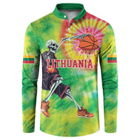 Custom Lithuania Basketball Button Sweatshirt Retro Style Version 1992