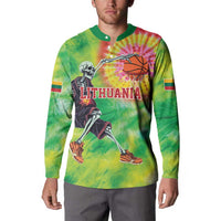 Custom Lithuania Basketball Button Sweatshirt Retro Style Version 1992