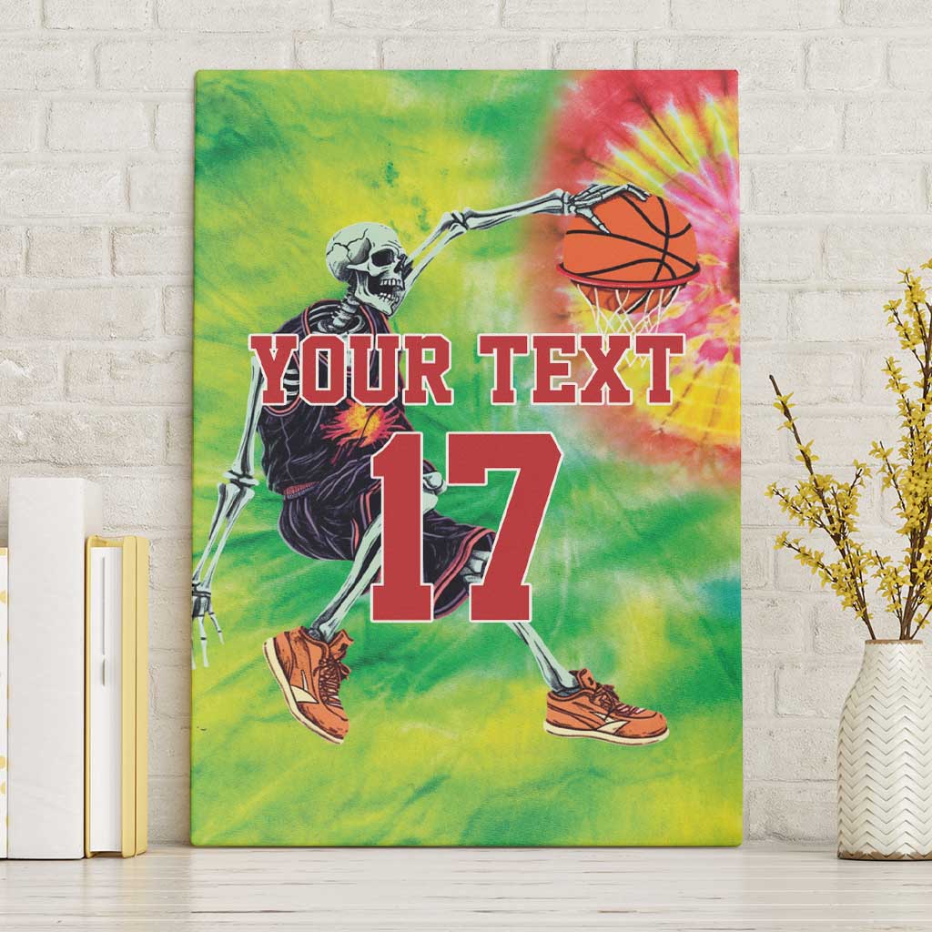 Custom Lithuania Basketball Canvas Wall Art Retro Style Version 1992