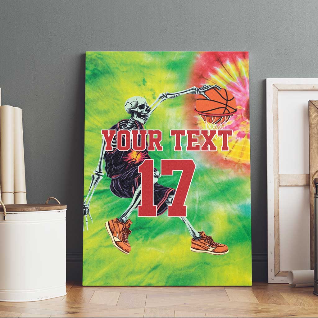 Custom Lithuania Basketball Canvas Wall Art Retro Style Version 1992