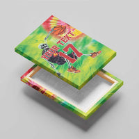 Custom Lithuania Basketball Canvas Wall Art Retro Style Version 1992