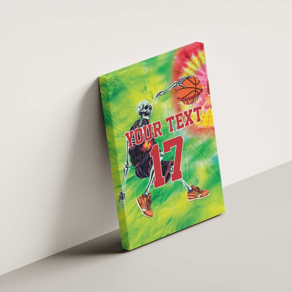 Custom Lithuania Basketball Canvas Wall Art Retro Style Version 1992