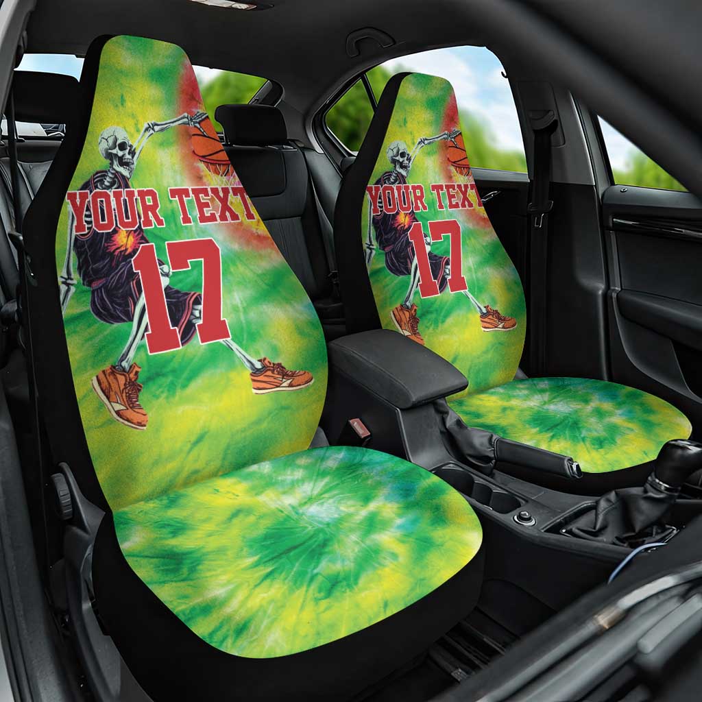 Custom Lithuania Basketball Car Seat Cover Retro Style Version 1992