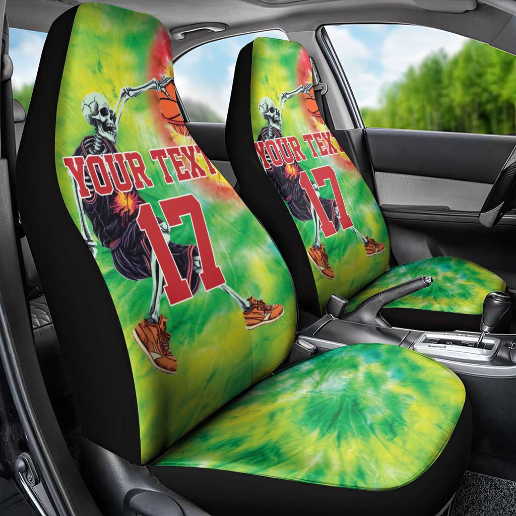 Custom Lithuania Basketball Car Seat Cover Retro Style Version 1992
