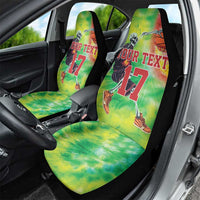Custom Lithuania Basketball Car Seat Cover Retro Style Version 1992