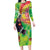 Custom Lithuania Basketball Family Matching Long Sleeve Bodycon Dress and Hawaiian Shirt Retro Style Version 1992