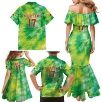Custom Lithuania Basketball Family Matching Mermaid Dress and Hawaiian Shirt Retro Style Version 1992