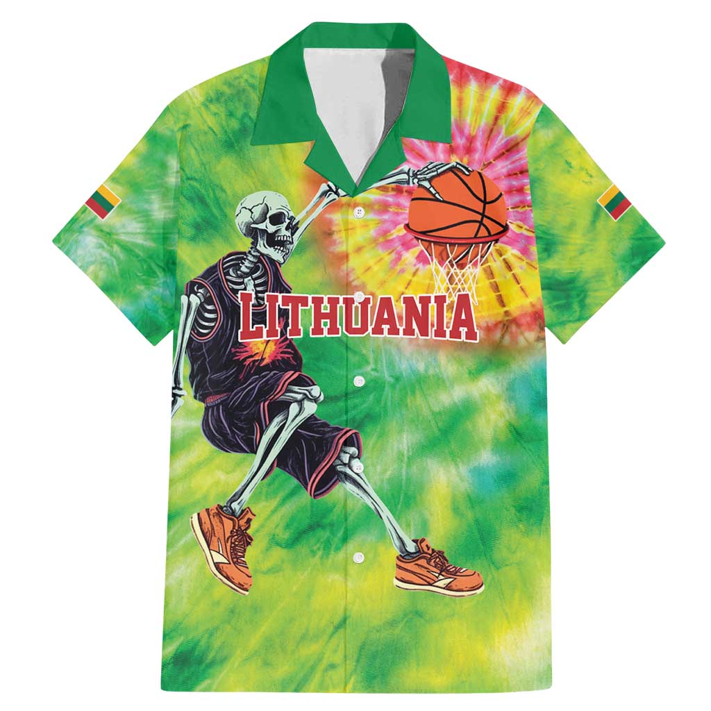 Custom Lithuania Basketball Family Matching Mermaid Dress and Hawaiian Shirt Retro Style Version 1992